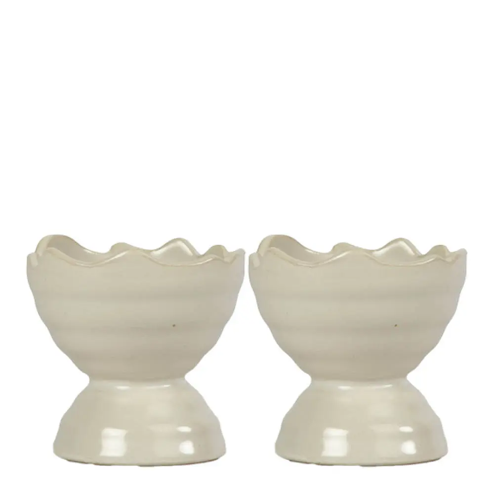 Ellen Munakuppi 5 cm 2 kpl Valkoinen