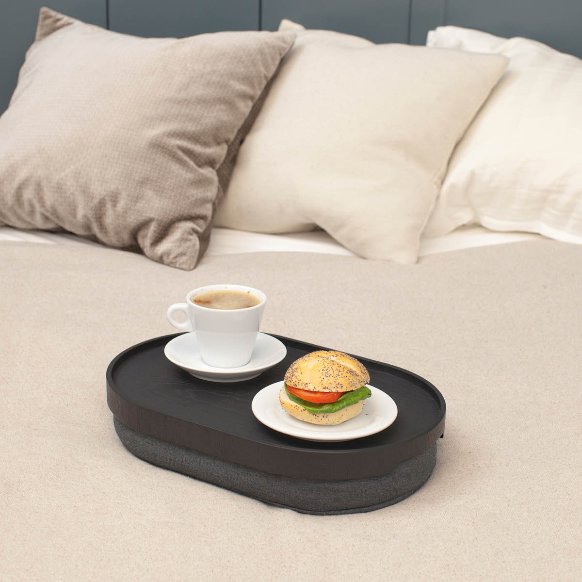 Bosign CurveLine knäbricka anti-slip 39x26 cm svart/grå