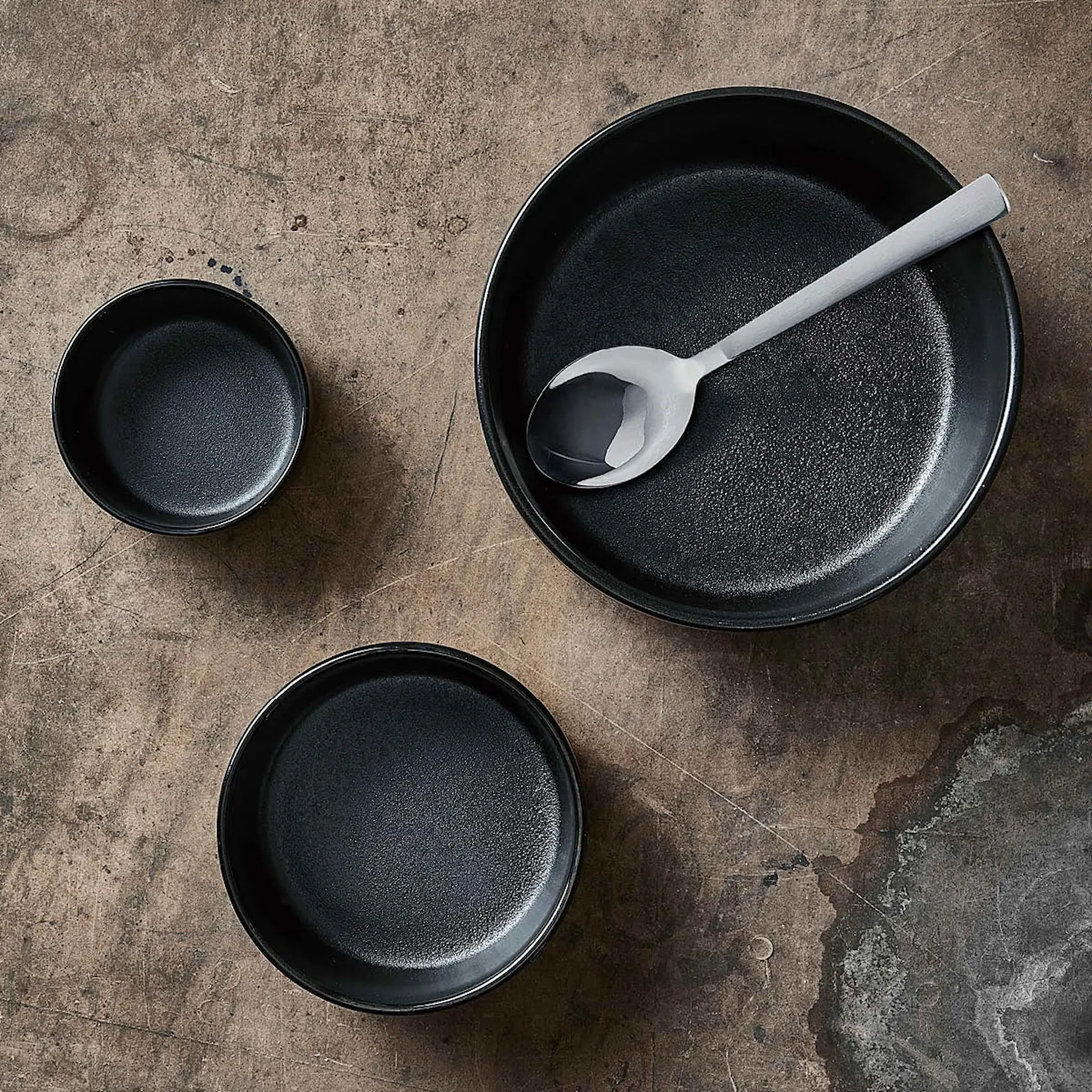 Aida Raw Skål 13,5 cm Titanium Black
