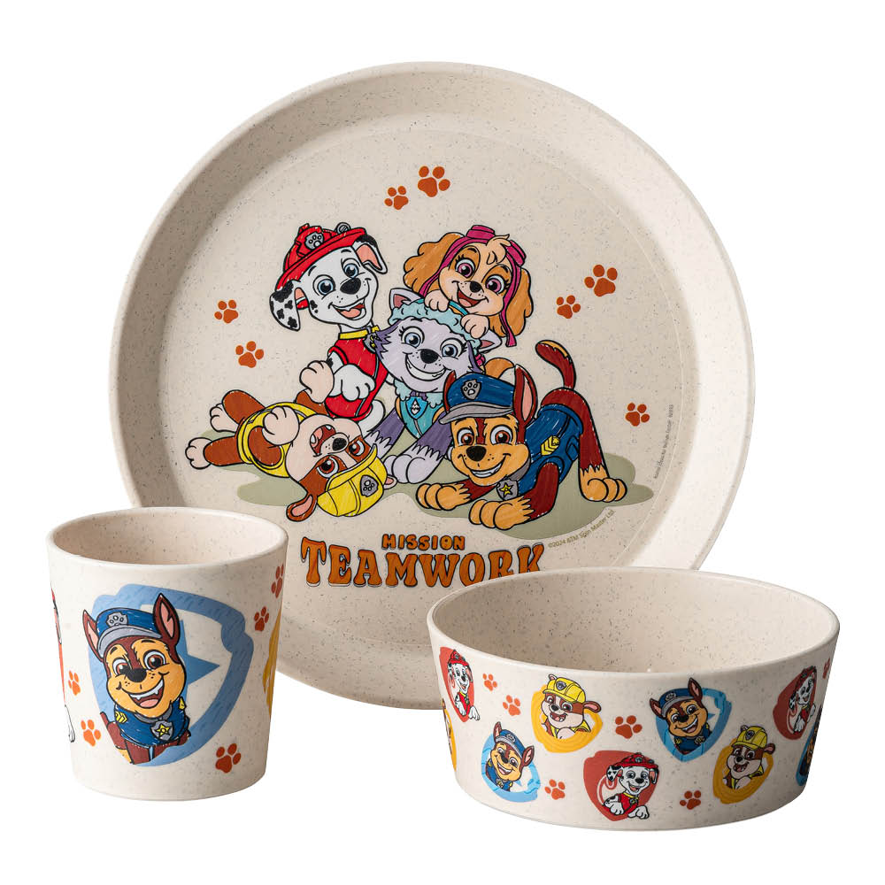 Koziol - Connect Lasten astiasto 3 osaa Beige Paw Patrol