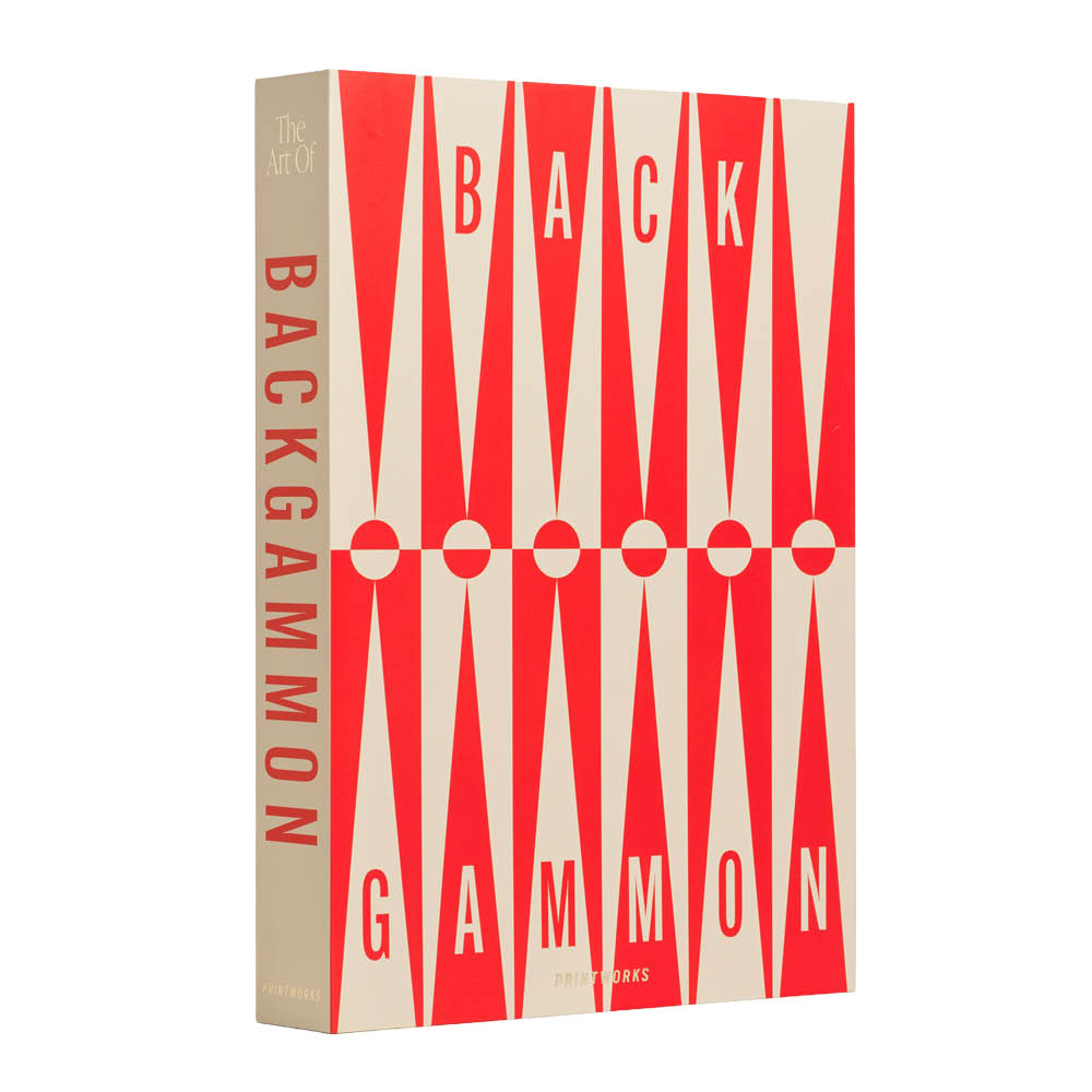 Printworks Klassisk backgammon Art of Backgammon röd/cream