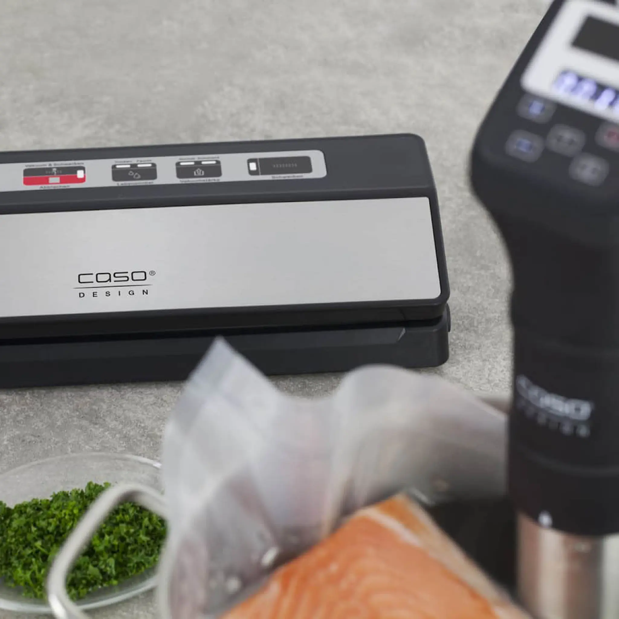 Caso VR 390 Advanced Tyhjiöpakkauslaite Hopea/Musta