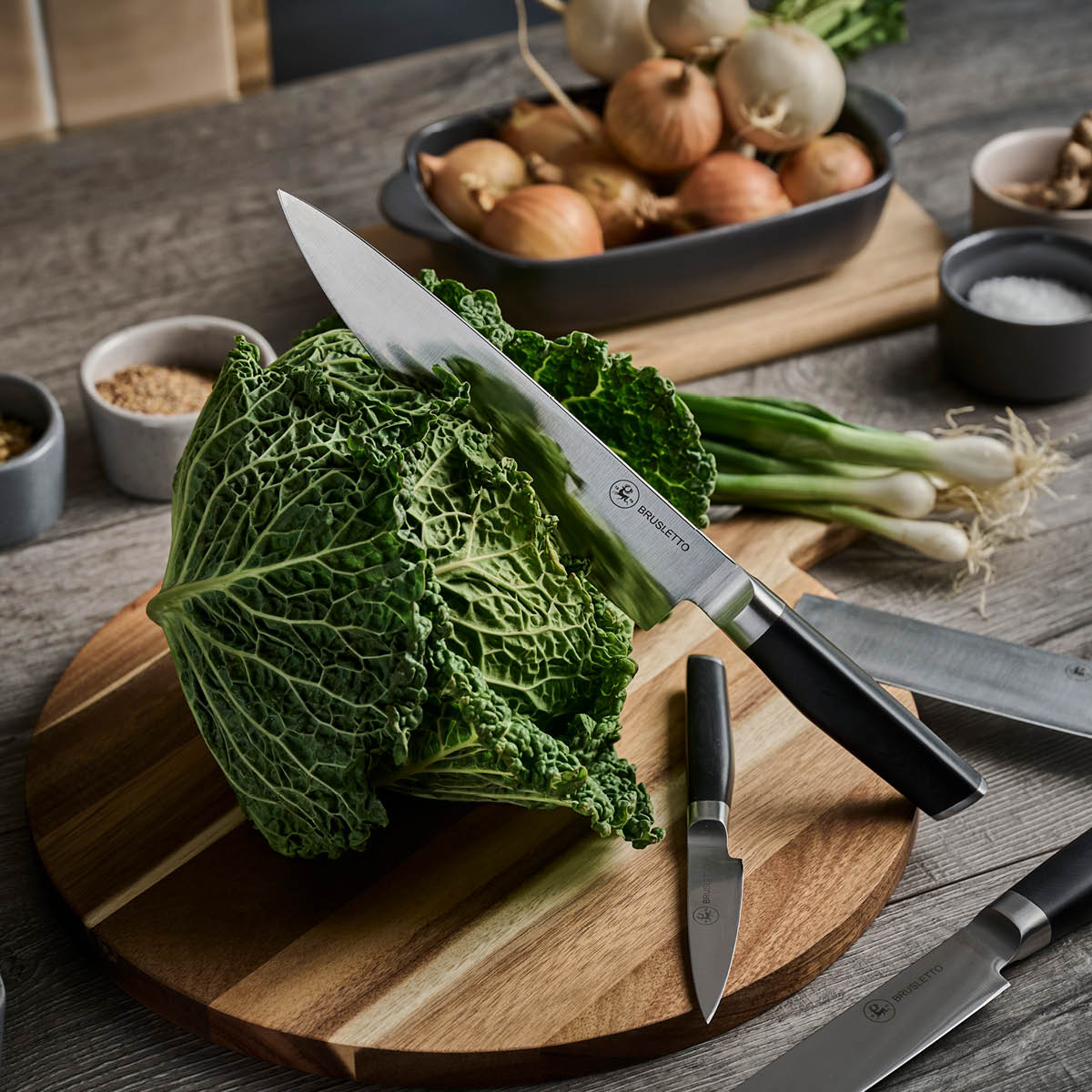 Brusletto Kokkekniv 22 cm svart