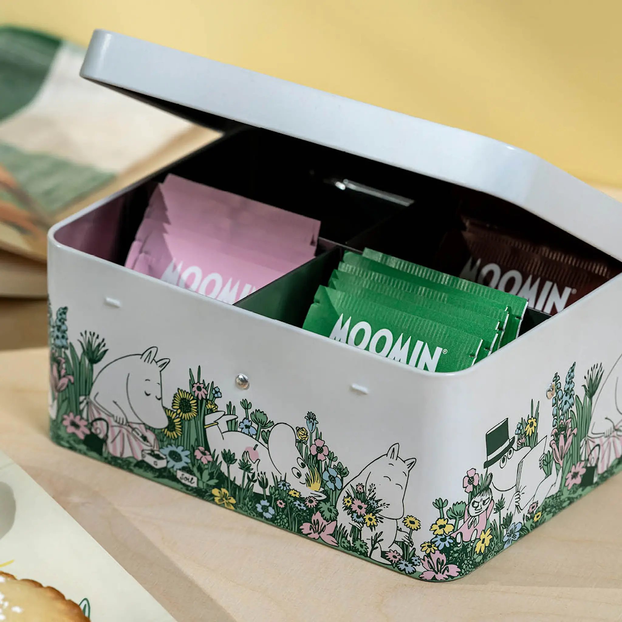 Muurla Muumi Teepurkki 17,5x7,5x13 cm Valkoinen