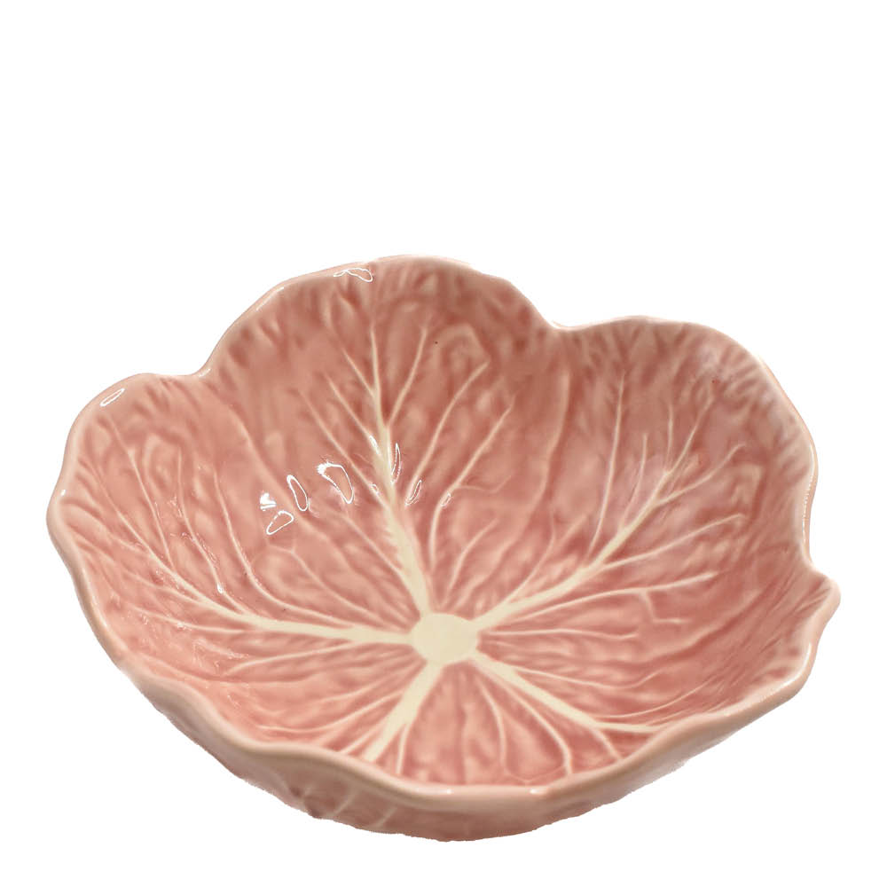 Bordallo Pinheiro Cabbage Kulho 17,5 cm 50 cl Vaaleanpunainen