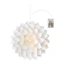 Dahlia väggdekoration / bordsdekoration 35 cm vit