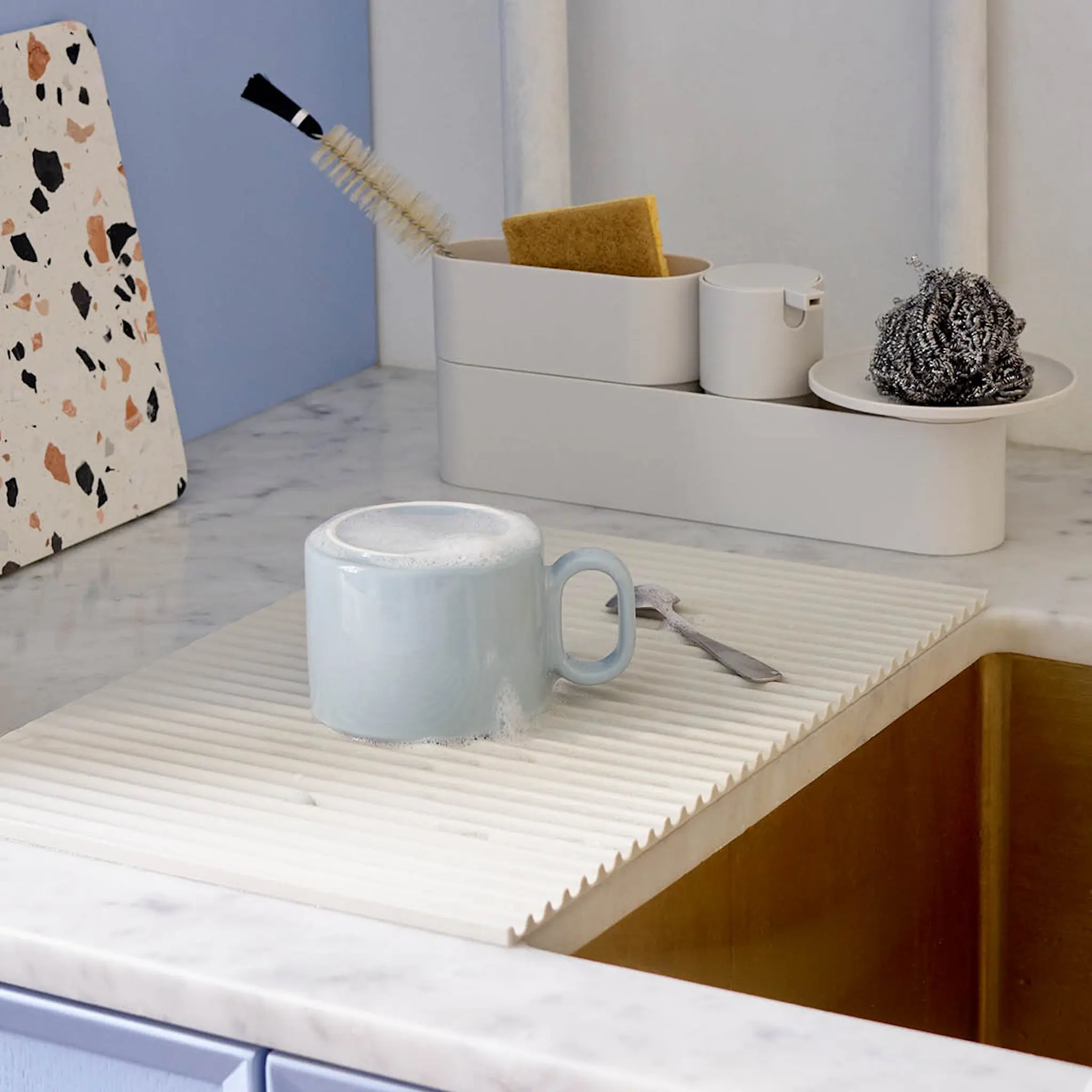 RIG-TIG Drain-It Tiskimatto Vaaleanharmaa