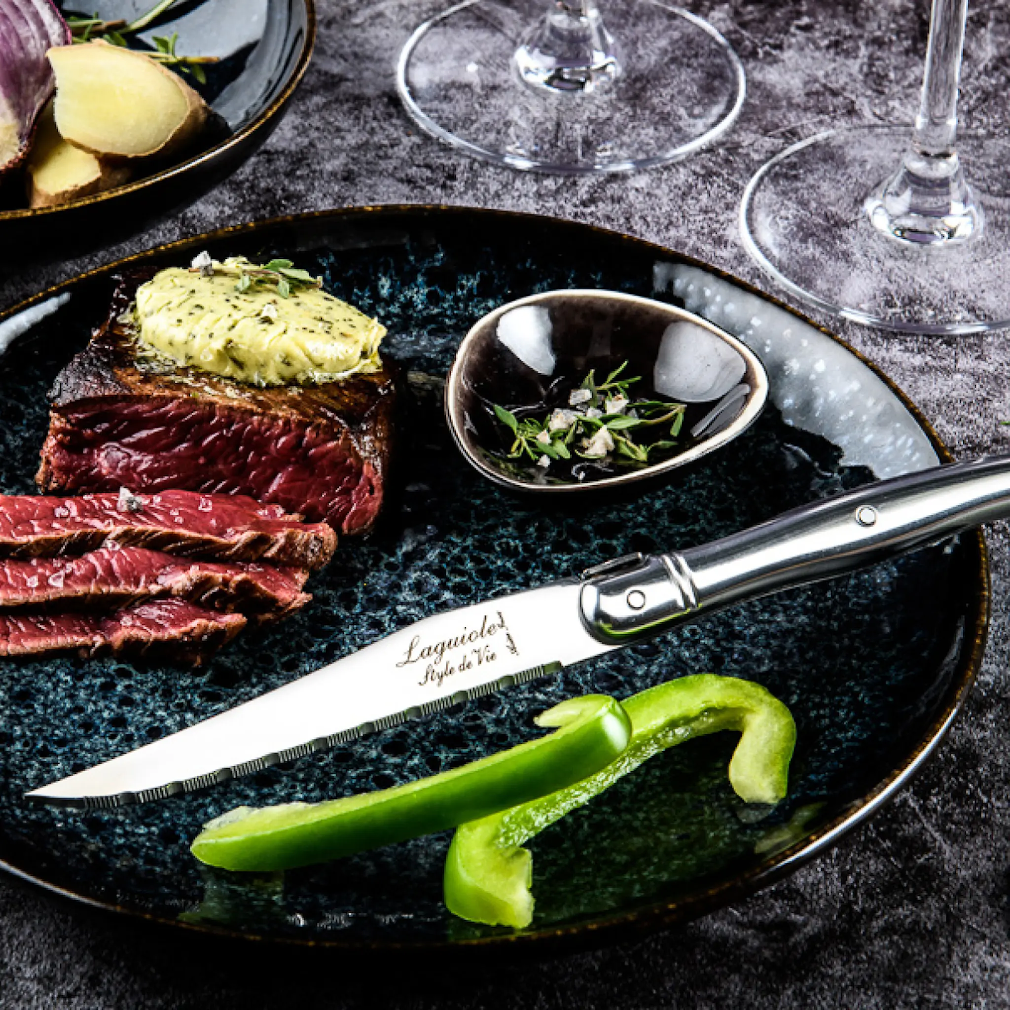 Laguiole Style de Vie Laguiole Pihviveitsi 23 cm 6 kpl Stainless