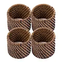 Rattan Servettring 4,5 cm 4-pack Brun