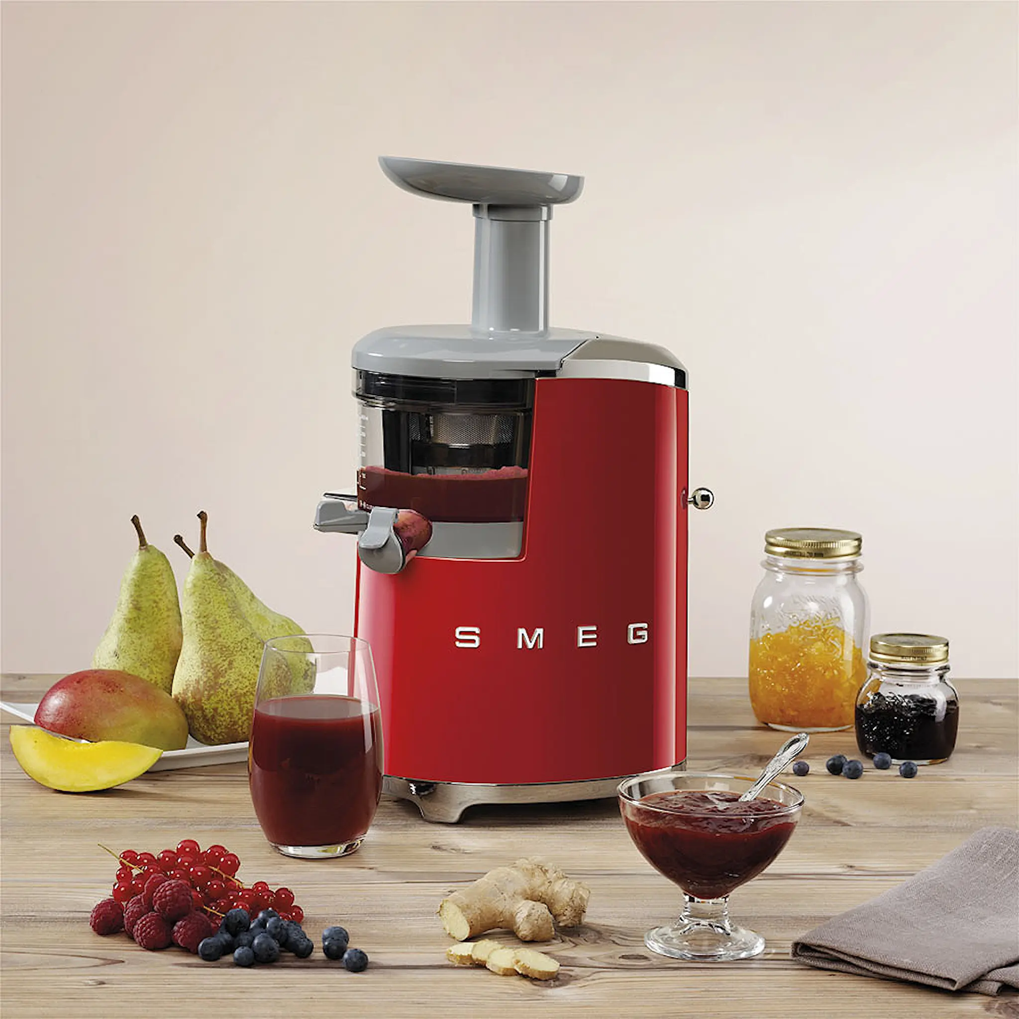 Smeg Smeg Slowjuicer SJF01 Röd