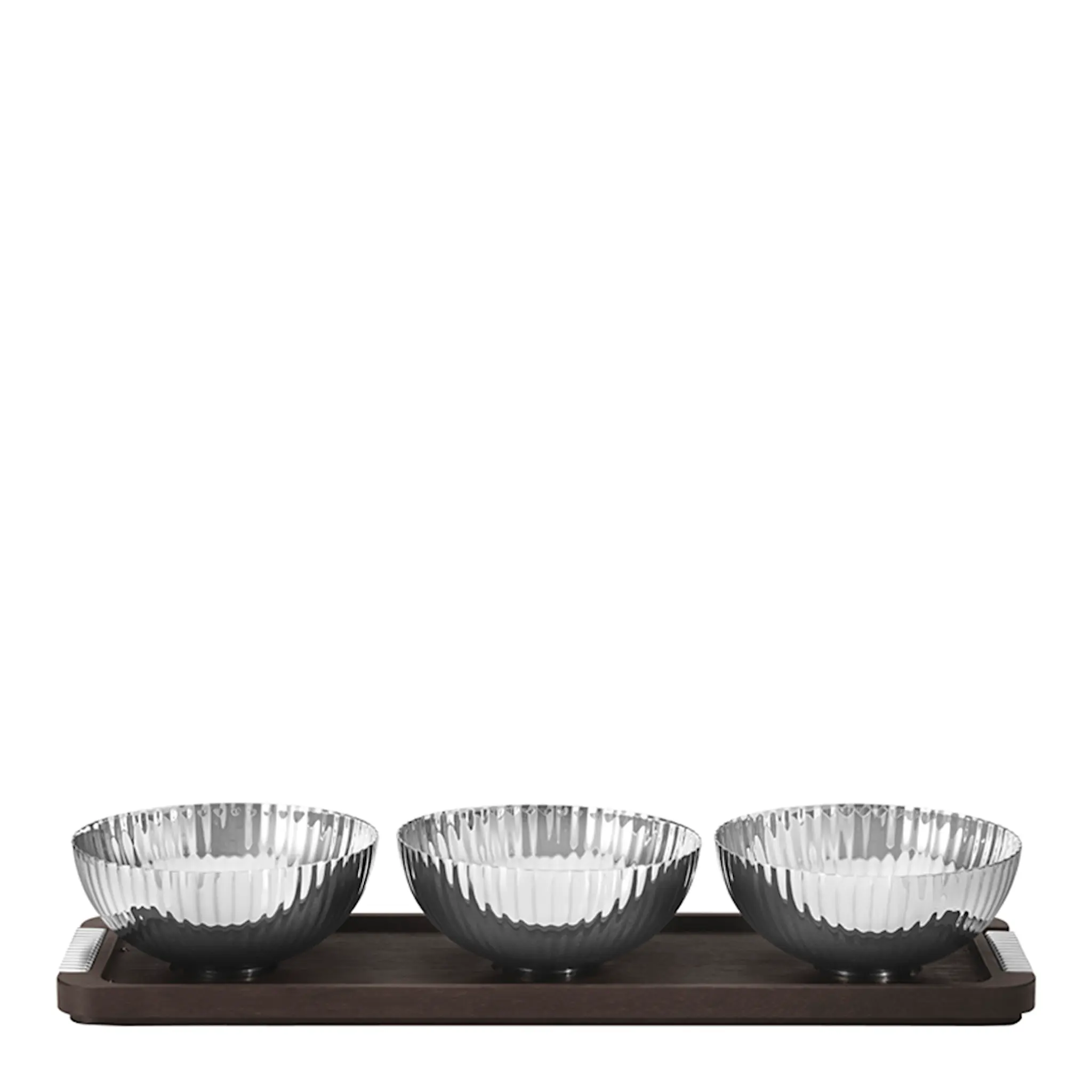 Georg Jensen Bernadotte Skålar på Träbricka 3-pack