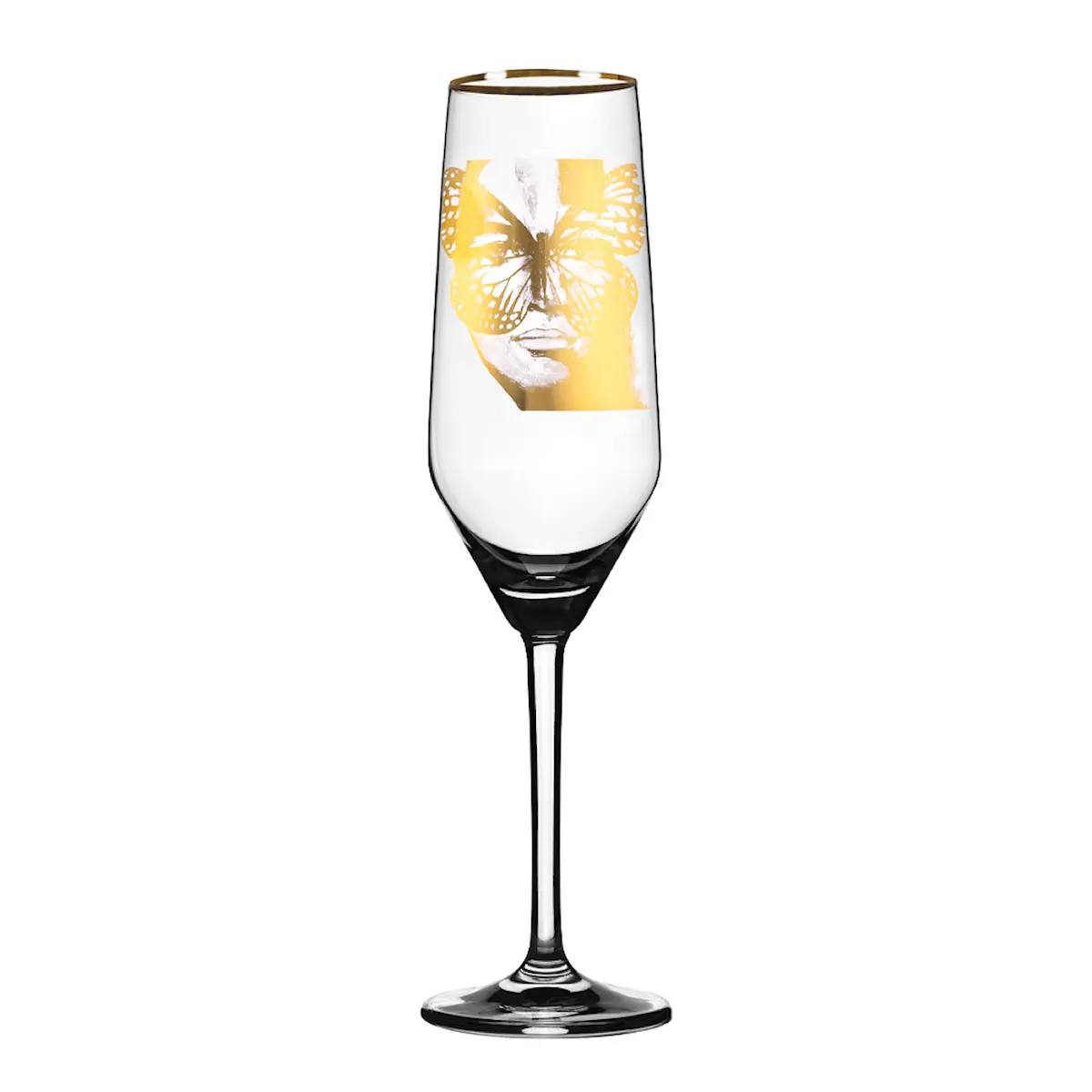 Carolina Gynning Champagneglas Golden Butterfly 30 cl