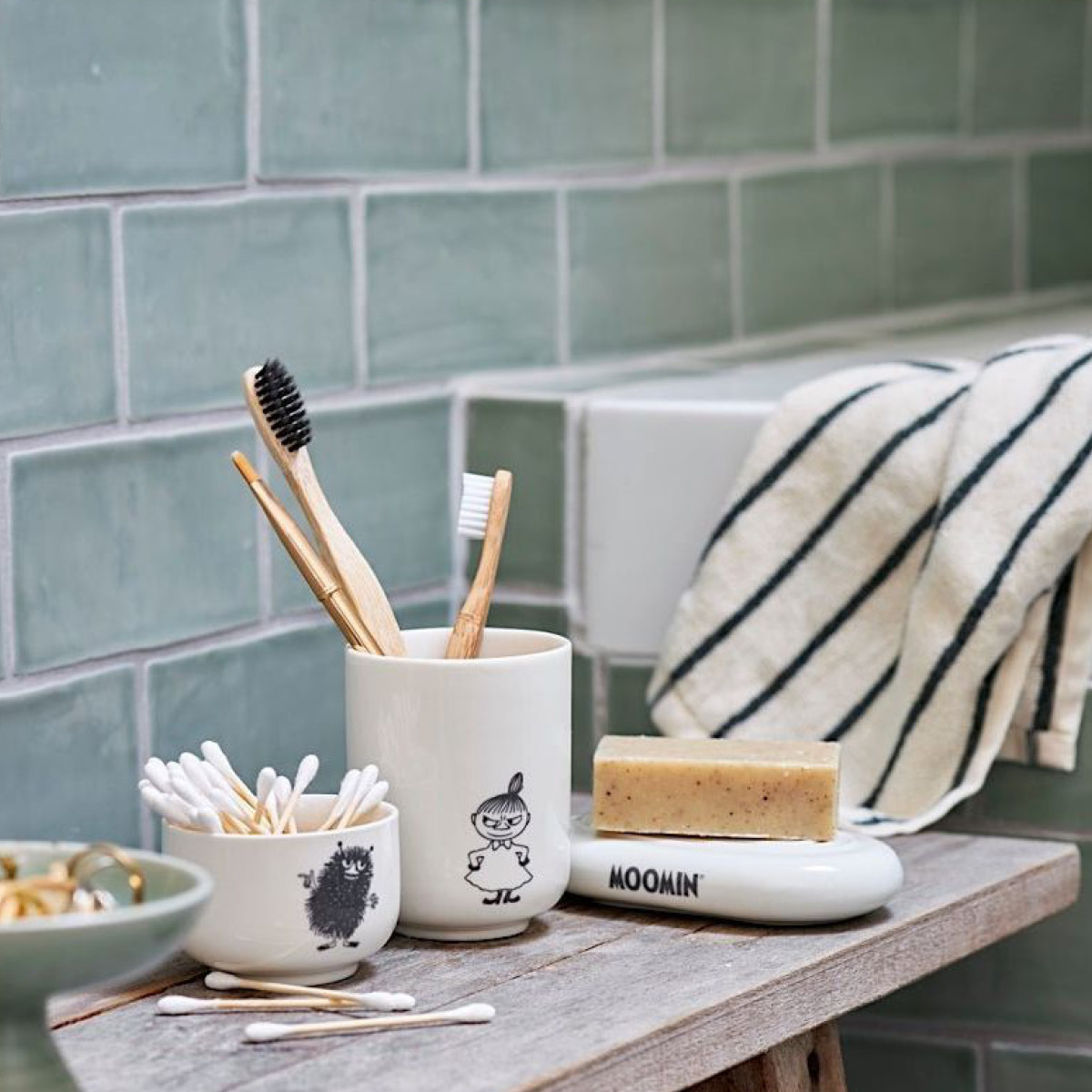Dsignhouse x Moomin Muumi Saippuakuppi 12x7 cm Valkoinen
