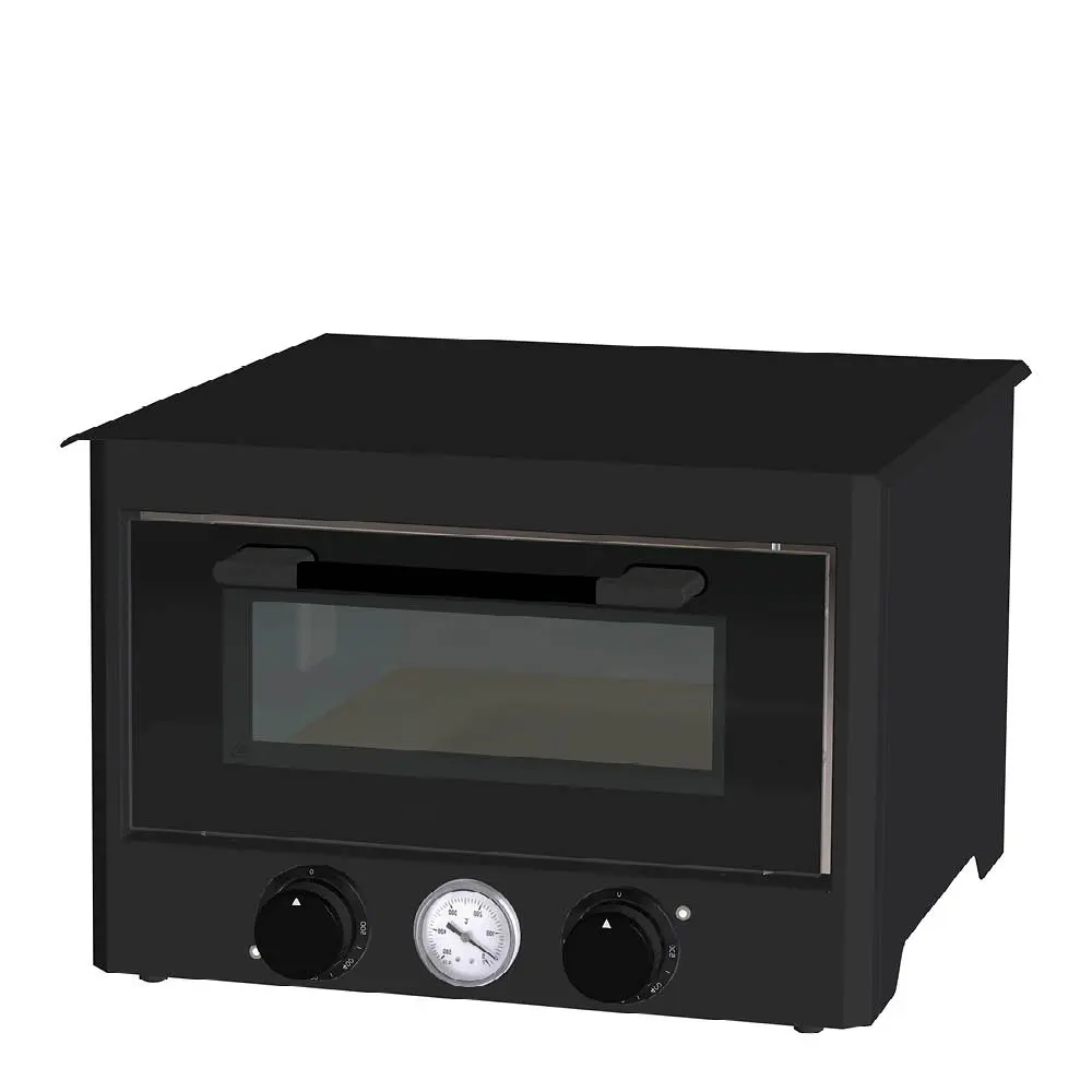 Pizzauuni monitoimiuuni ulkokäyttöön Musta