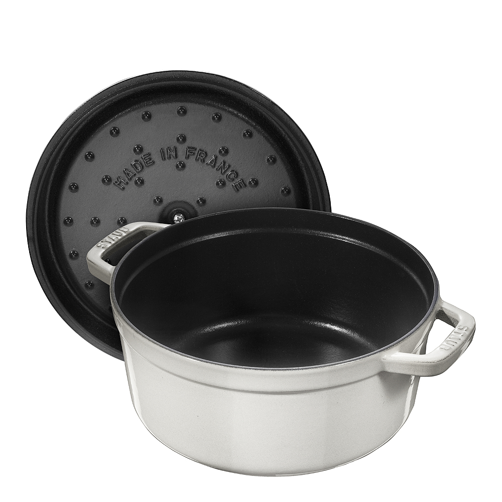 Staub Staub La Cocotte gryta 5,2 L rund White Truffle