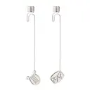 2026 ljushållare för julgran 2-pack silver
