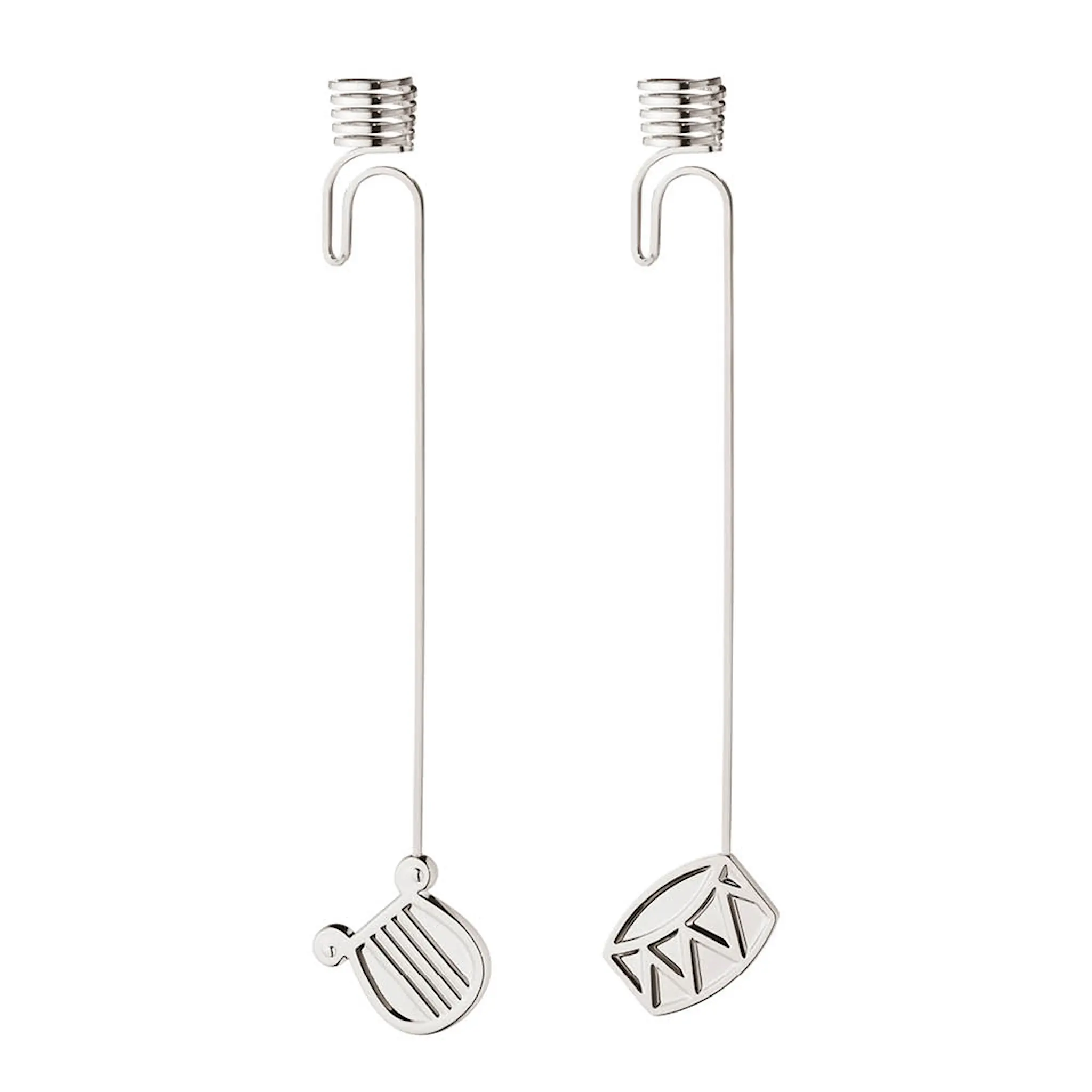 Georg Jensen 2026 lysholder til juletre 2 stk sølv