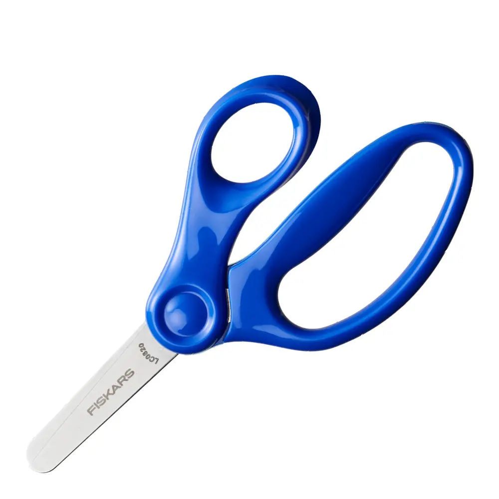 Tylppäkärkiset lastensakset 13 cm Sininen