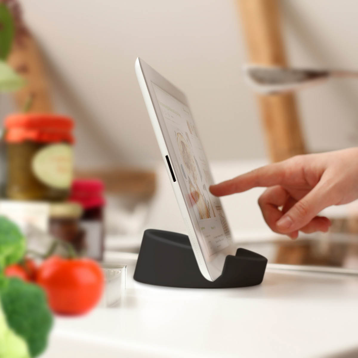 Bosign Kitchen Tablet Stand hållare för surfplatta/mobil 11,4 cm grafitgrå