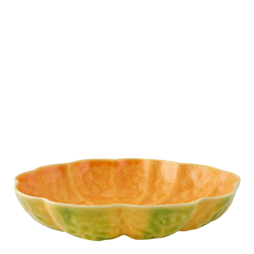 Bordallo Pinheiro Pumpkin pastatallrik 26,5 cm pumpa orange/grön