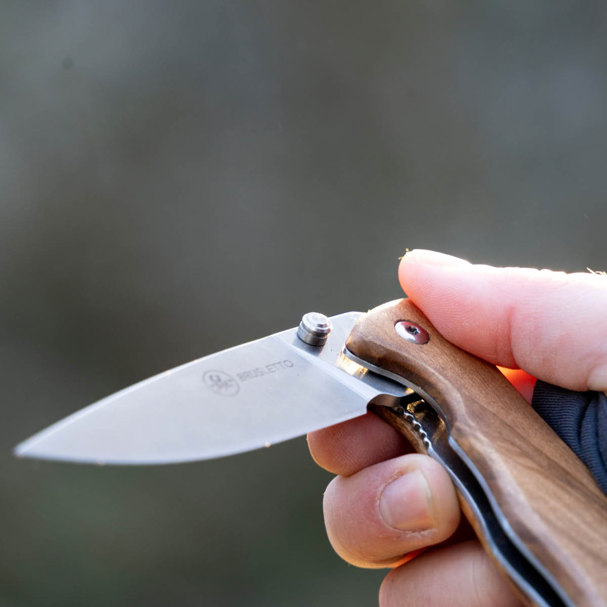 Brusletto Lierne foldekniv 19,5 cm oliventre