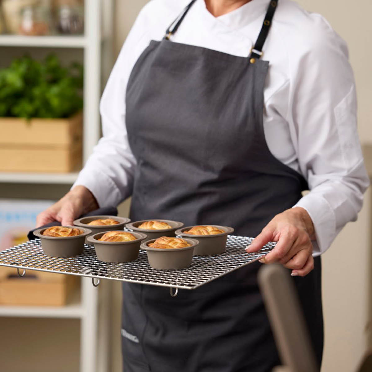 Blomsterberg Muffinsform for 6 muffins silikon latte
