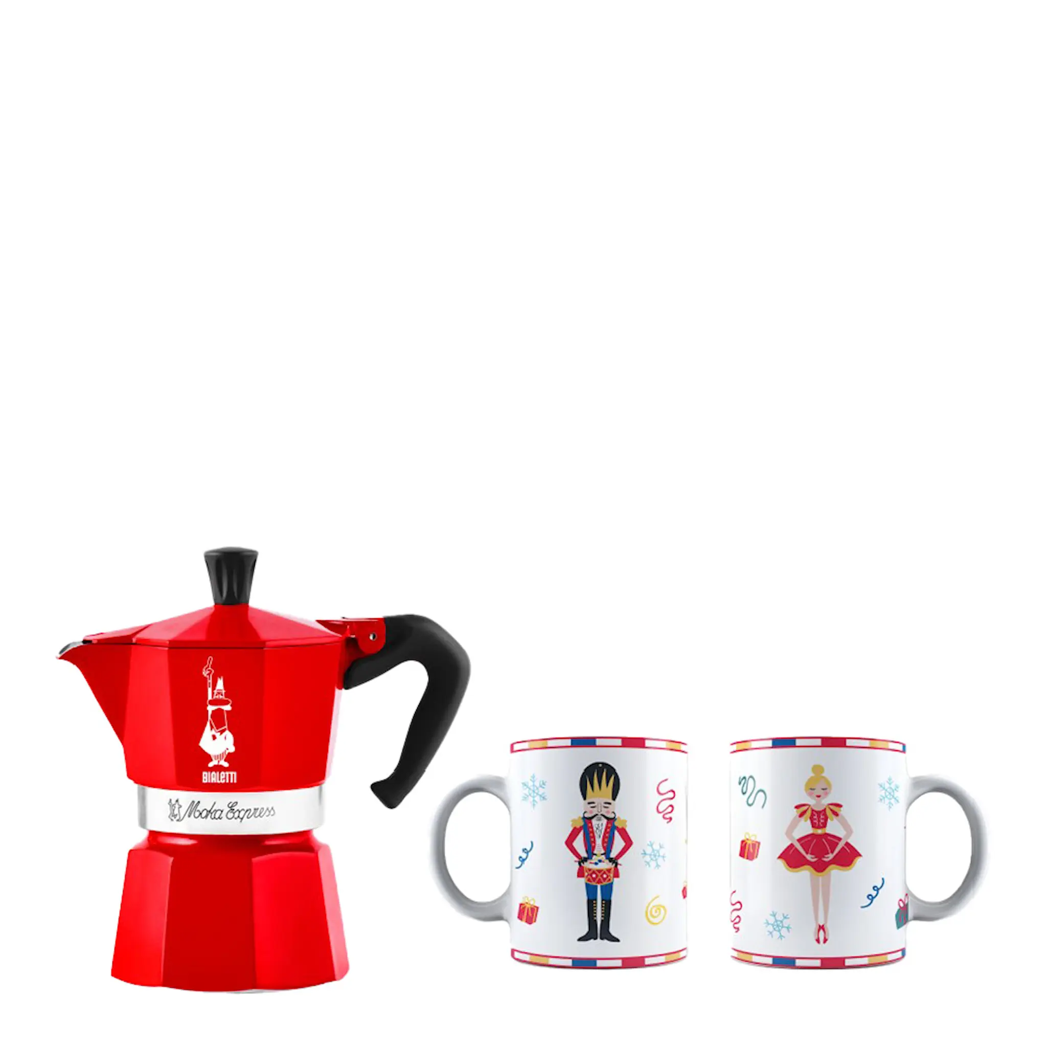Bialetti Moka Express CC 2024 mokabryggare 6 koppar + 2 koppar 25 cl röd