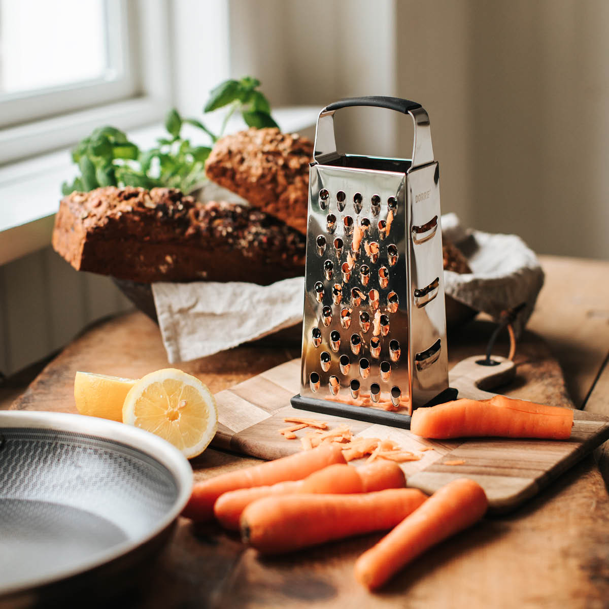 Dorre Rubi rivjern med gummiføtter 24 cm