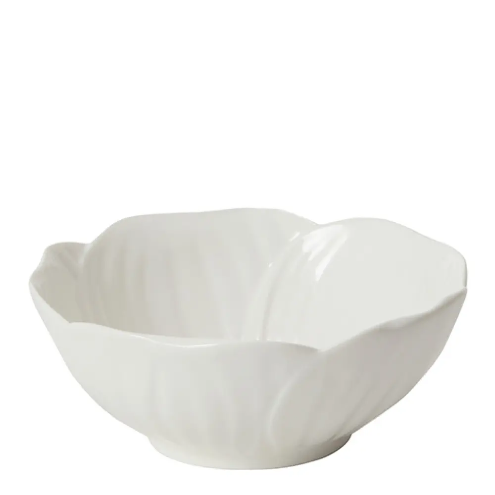 Flora skål 35 cl hvit