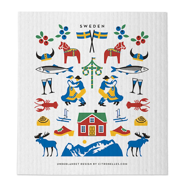 Sweden Traditions Disktrasa 20x18 cm Multi