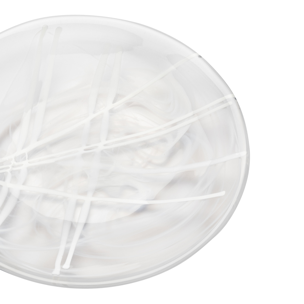 Kosta Boda Contrast Vati 38 cm Valkoinen