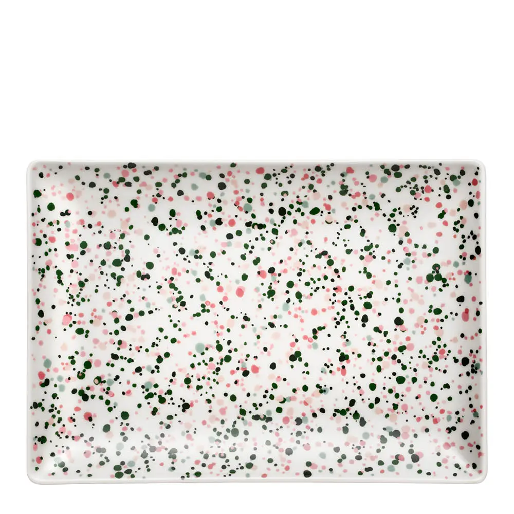 Oiva Toikka Collection Lautanen 21x29 cm Helle pinkki-vihreä