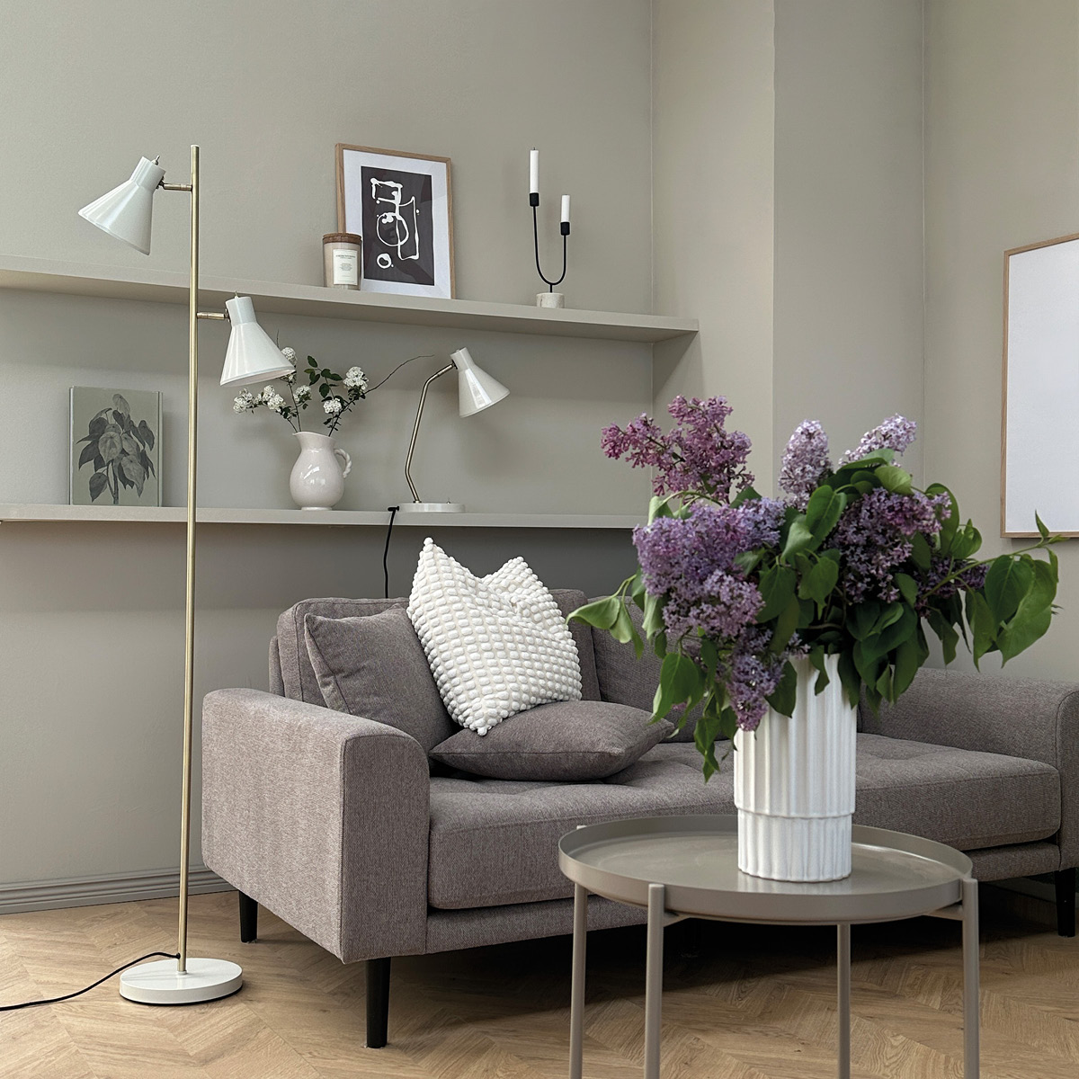 Dyberg Larsen Sleep golvlampa 165 cm vit