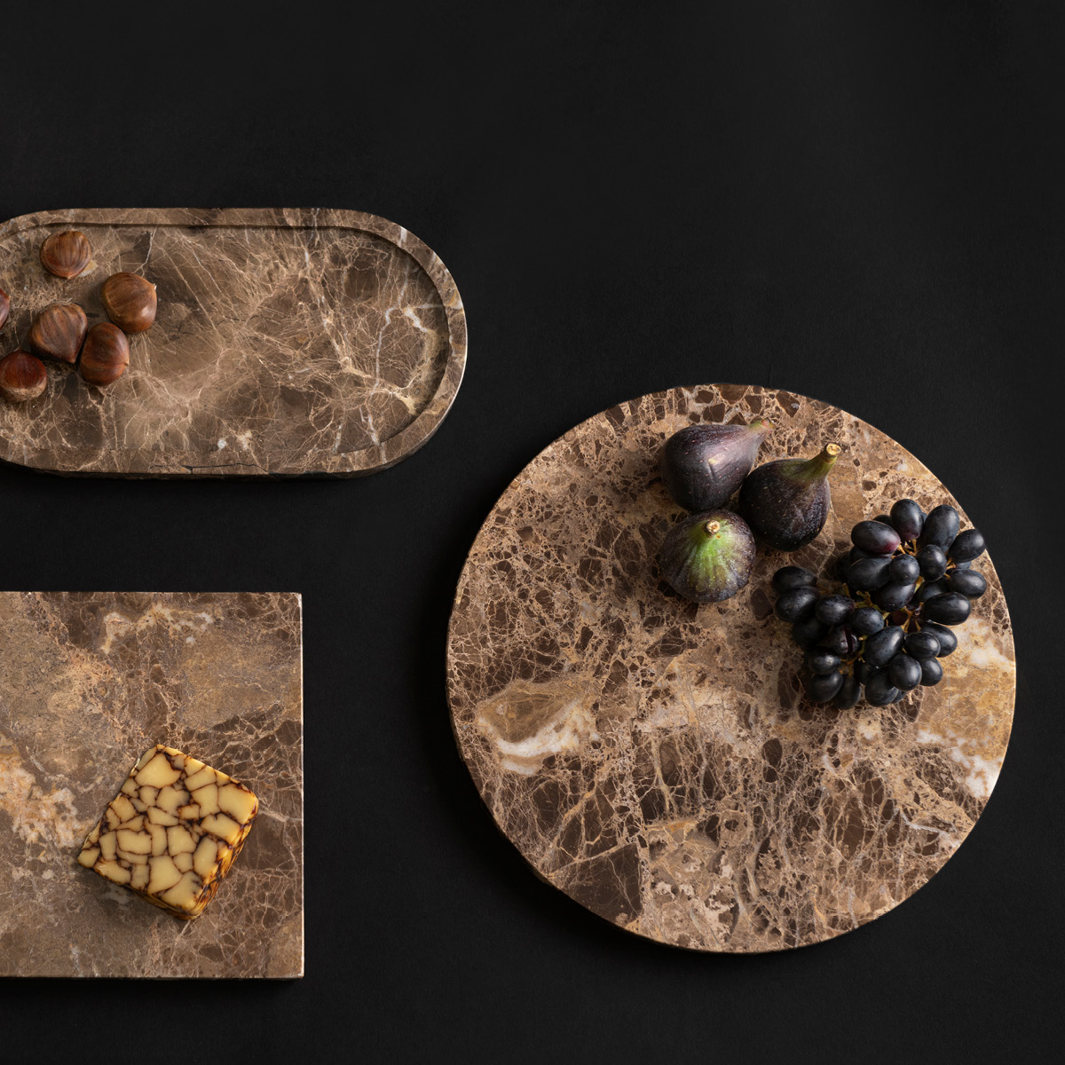 Maku Kitchen Life Maku Tarjoilulauta marmori 30 cm Ruskea