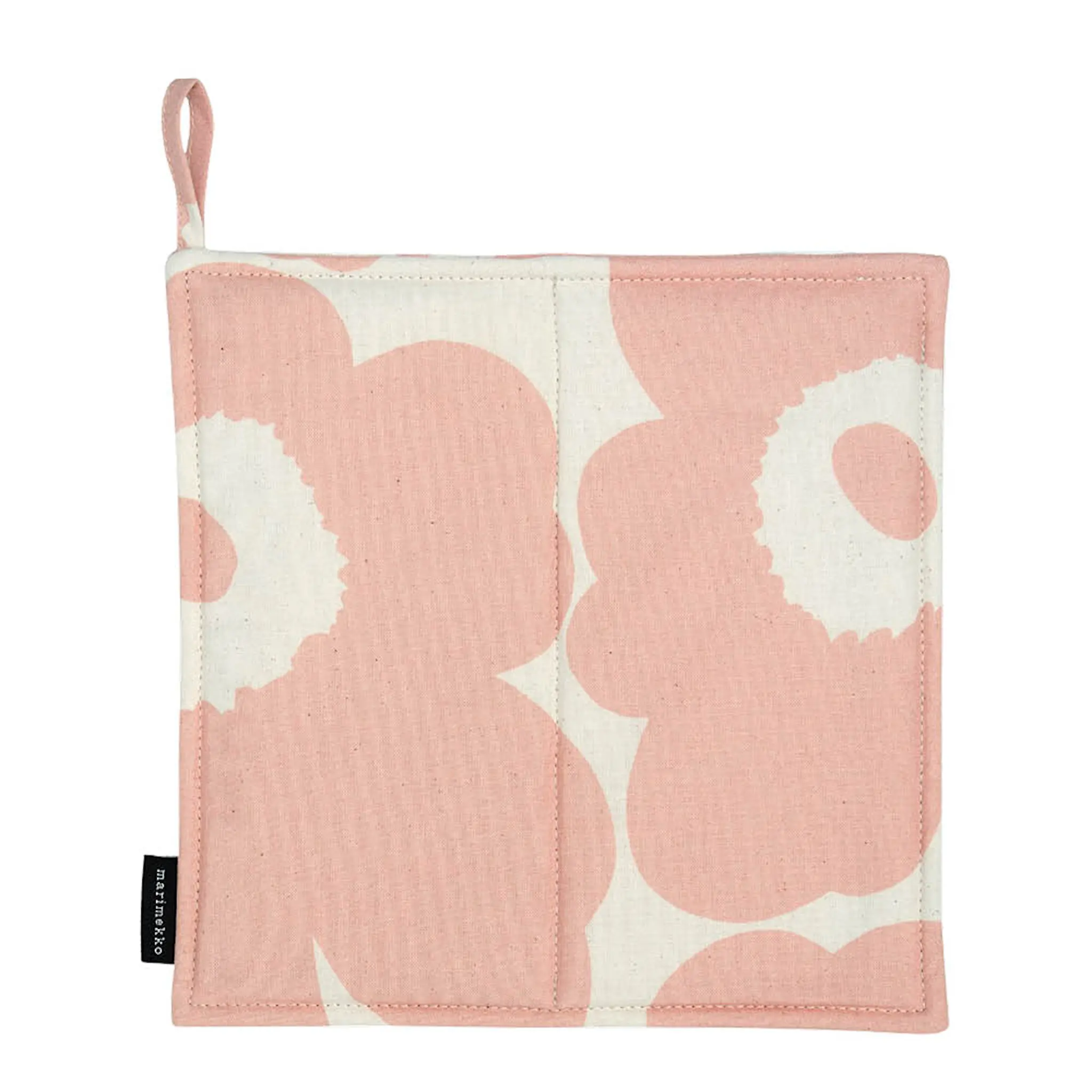 Marimekko Pieni Unikko gryteklut 22x22 cm bomull/fersken