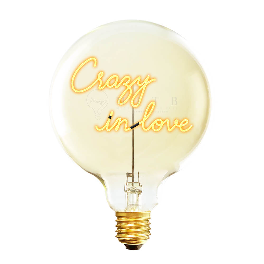 Elements Lighting MITB glödlampa LED 17 cm Crazy In Love bärnsten