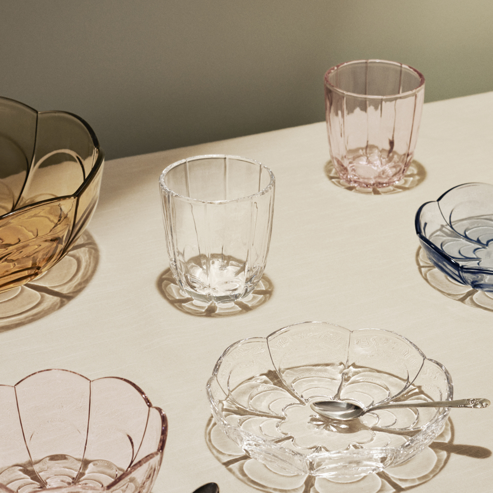 Holmegaard Lily skål 23 cm toffee rose