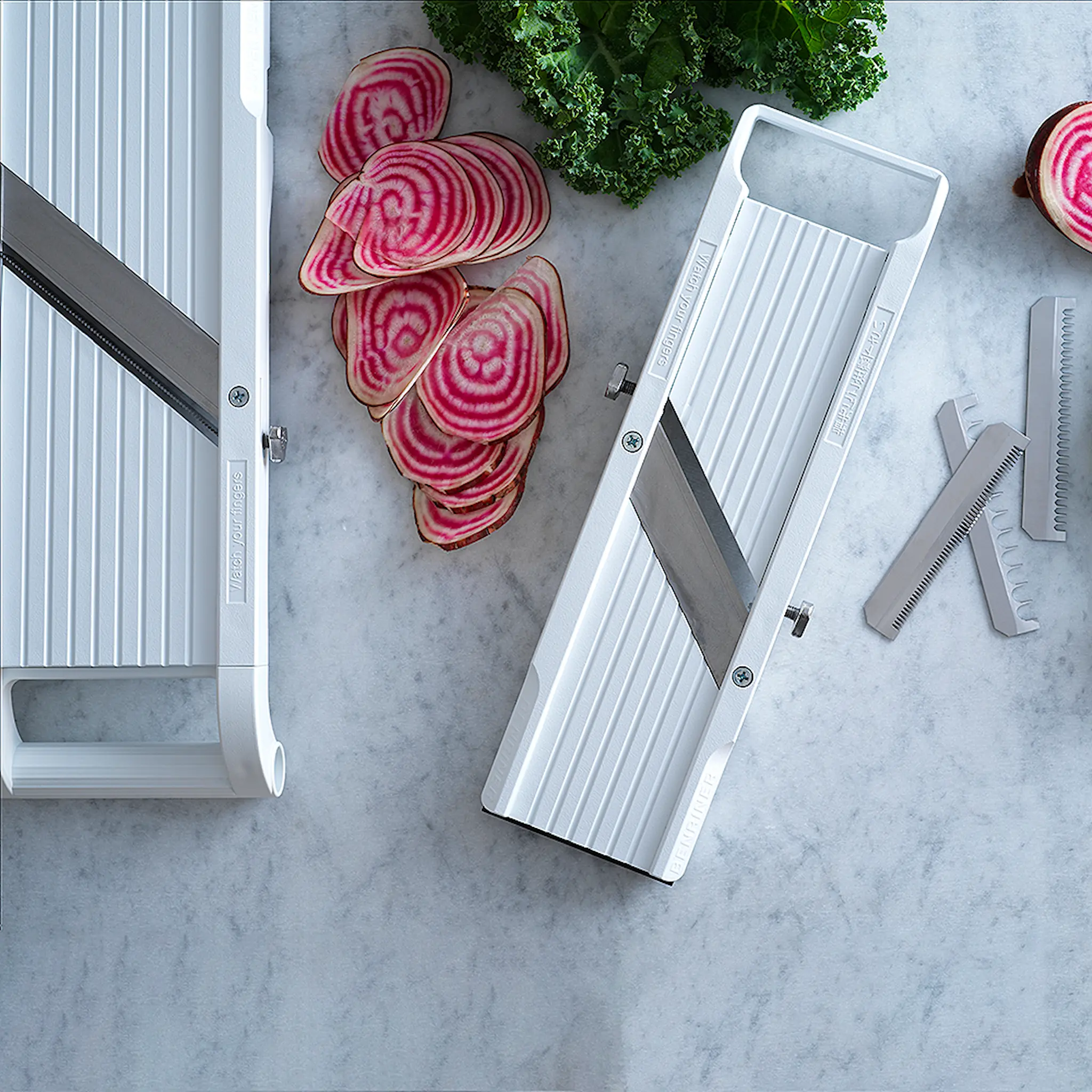 Benriner Mandoliini Jumbo 12 cm Valkoinen