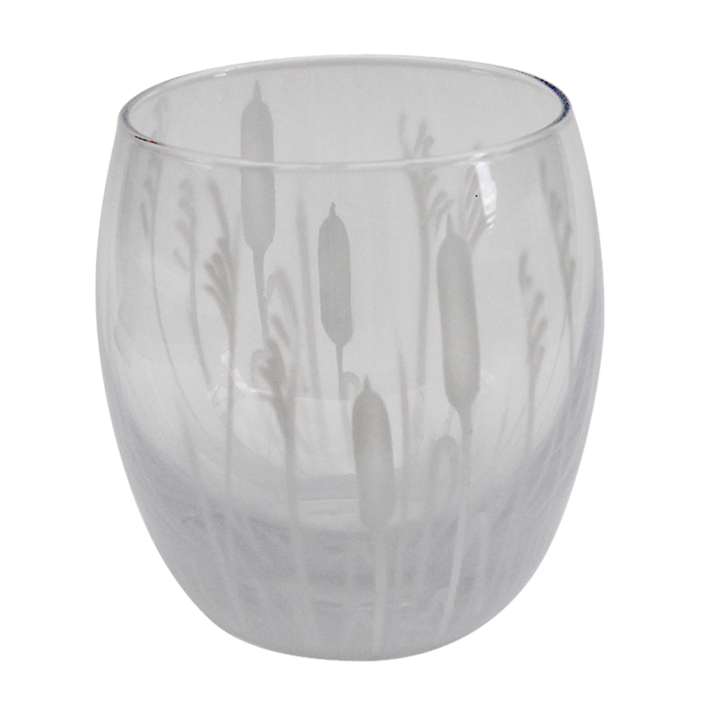 Nybro Crystal Kaveldun Ljuslykta 10x9,5 cm Vit