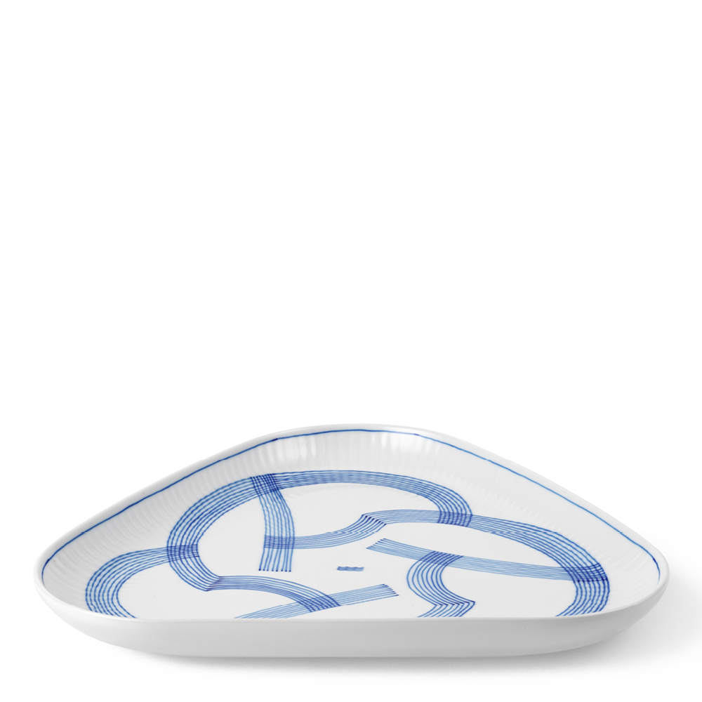 Royal Copenhagen Motif Tarjoiluvati 23 cm Sininen/Valkoinen