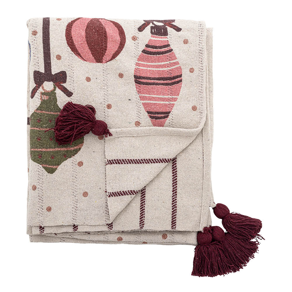 Bloomingville Ornamentia pläd 160x130 cm multi
