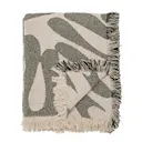 Alk pläd 160x130 cm grön/natur