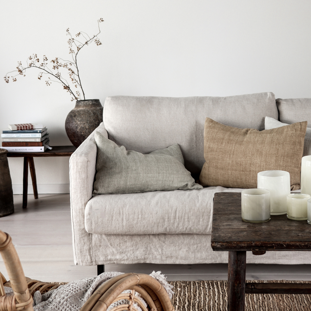 Tell Me More Lyrik Kynttilälyhty 15x18 cm Linen