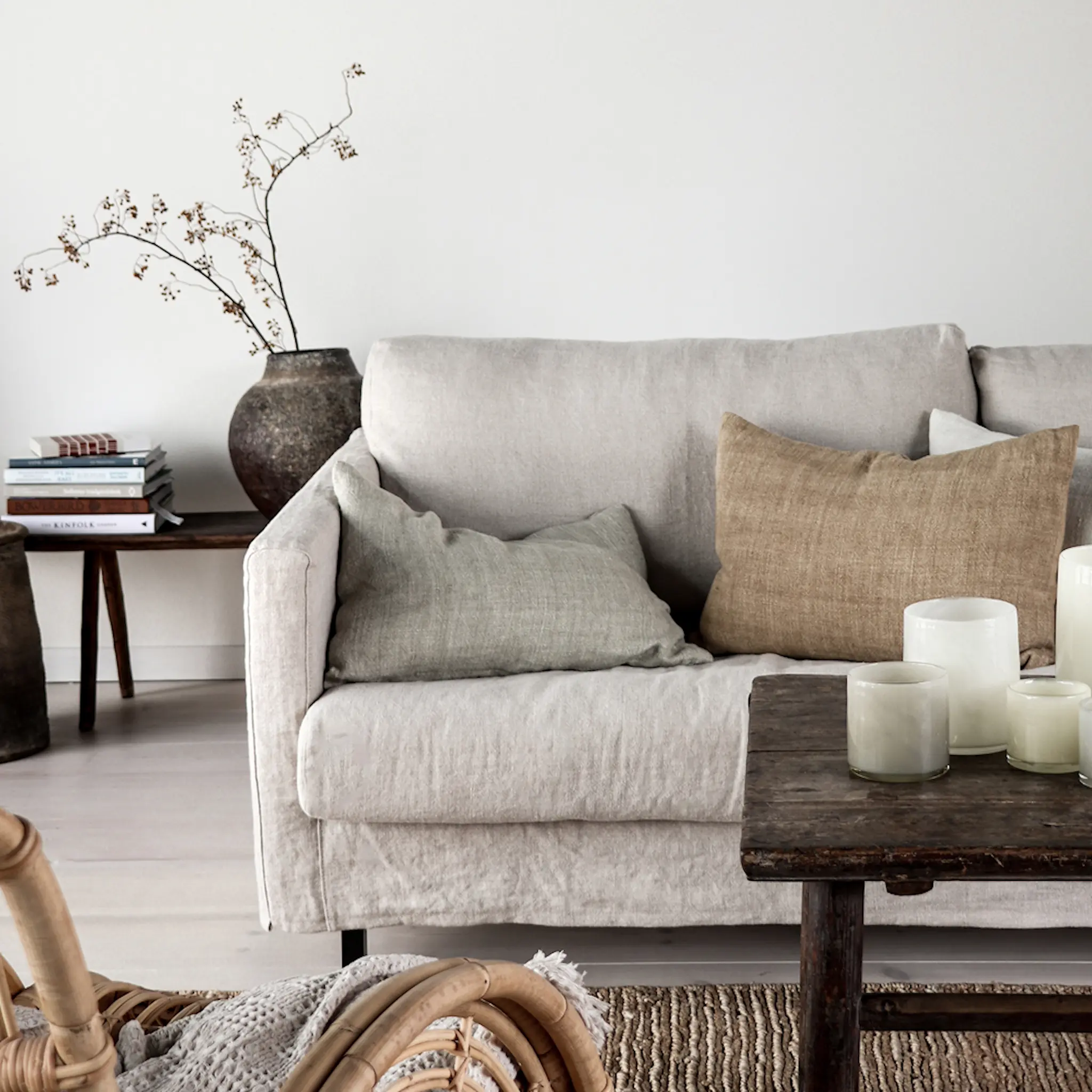 Tell Me More Lyrik Kynttilälyhty 15x18 cm Linen