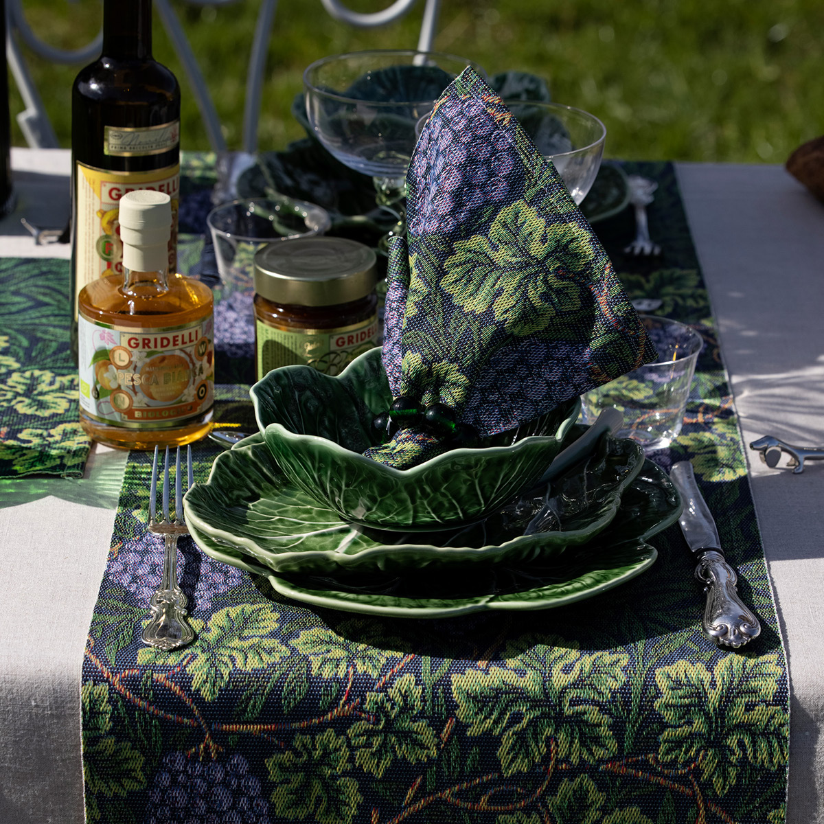 Ekelund Vine serviett 35x35 cm grønn