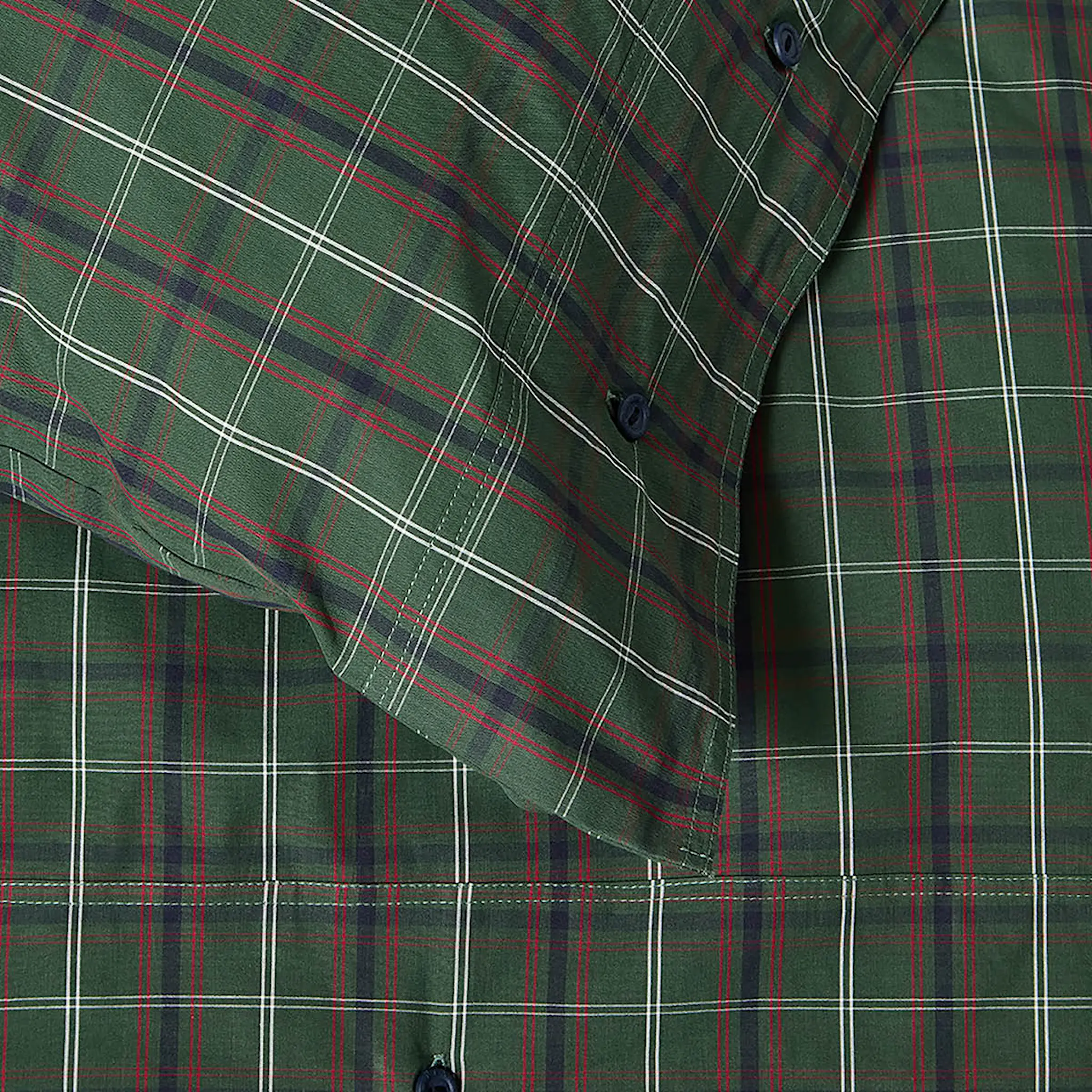 Lexington Påslakanset perkal 220x220 cm rutig grön/marinblå/vit/röd