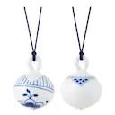 Blue Fluted Mega och Princess julkulor 95 cm 2-pack