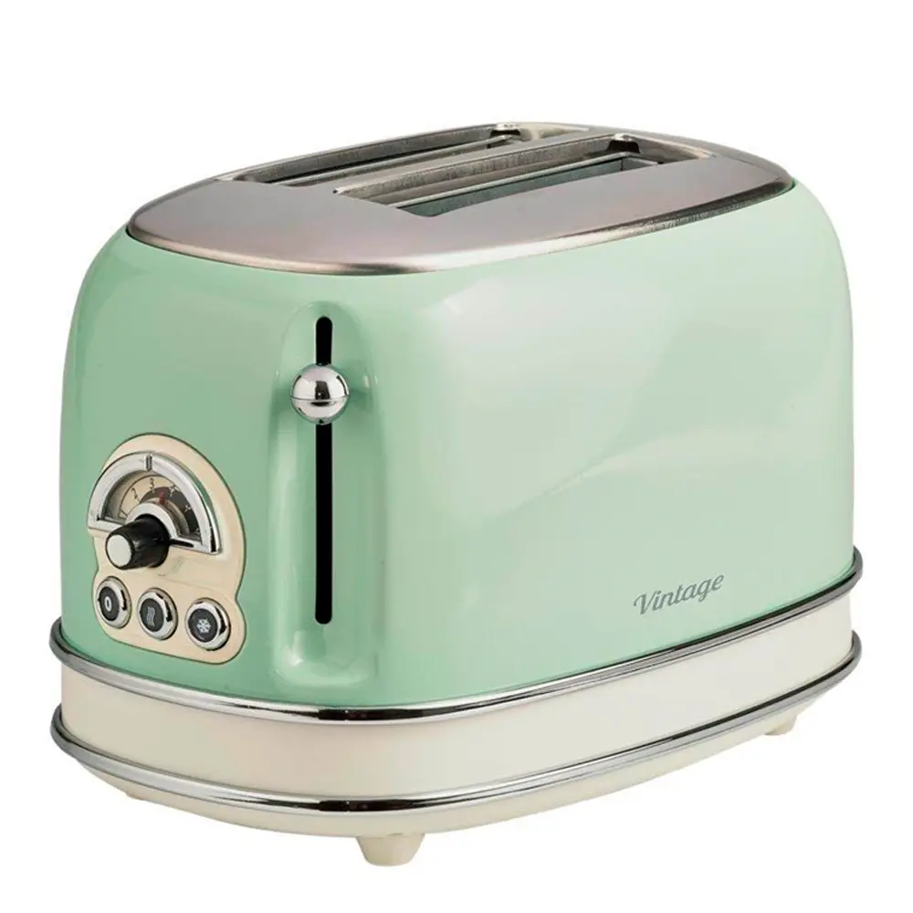 Vintage 155 Leivänpaahdin 2 viipaletta Vihreä