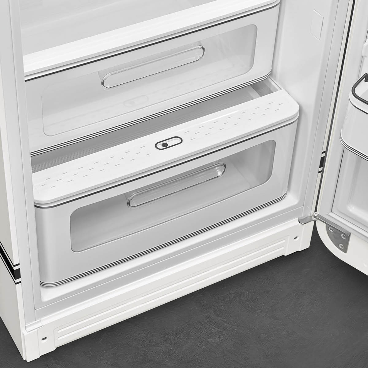 Smeg Smeg x Porsche kylskåp med frysfack Special Edition Carrara White