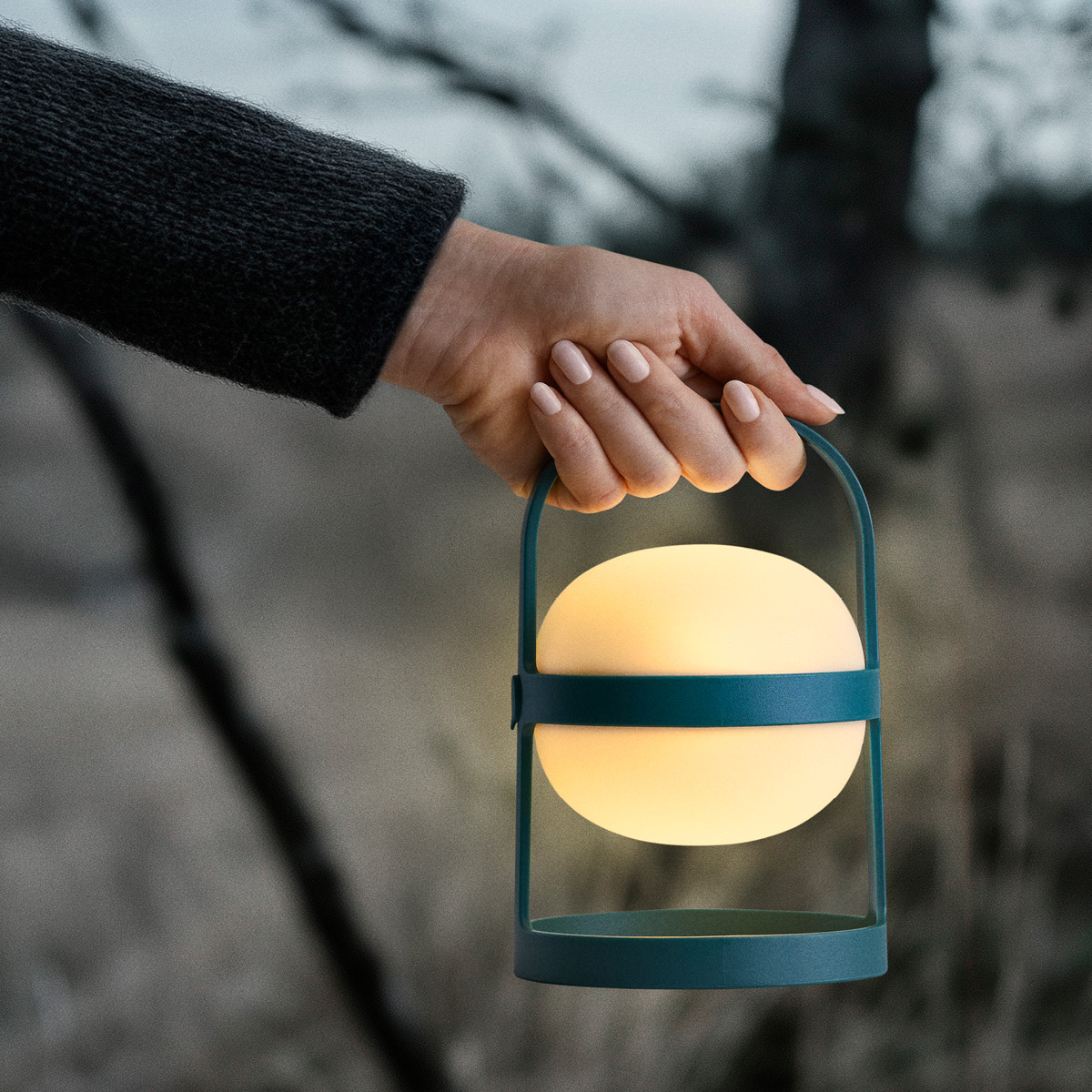 Rosendahl Soft Spot Solar Circular lampa 18,5 cm forest green